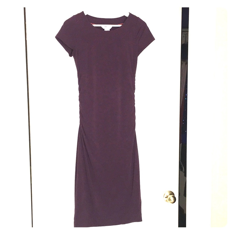 Boden Size 4 Fitted Cotton Dress; Purple